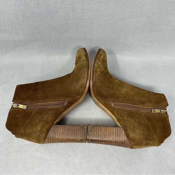 Ivanka Trump Brown Carver Suede Ankle Boots, Size 8 - Picture 9 of 12